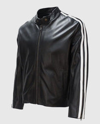 Lethal Weapon Mel Gibson Cafe Racer leather jacket