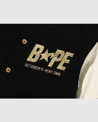 Bape A Bathing Ape OVO Varsity Jacket