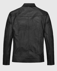David Beckham Black Leather Jacket