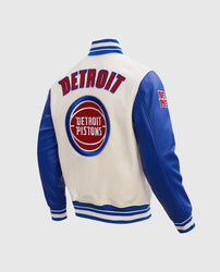 NBA Detroit Pistons Men's Blue Varsity Jacket
