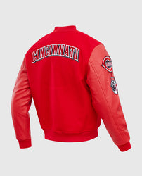 MLB Cincinnati Reds Men's Red Varsity Jacket