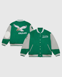 Kylie Kelce 90s Eagles Letterman Jacket
