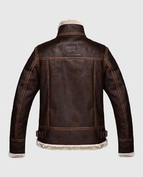 Leon Kennedy Resident Evil 4 Shearling Leather Jacket