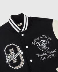 Las Vegas Raiders OVO Black Varsity Jacket