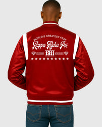 Kappa Alpha Psi Red White Varsity Jacket