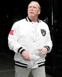 Mark Davis Las Vegas Raiders White Jacket