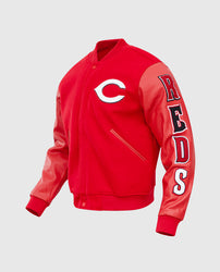 MLB Cincinnati Reds Men's Red Varsity Jacket