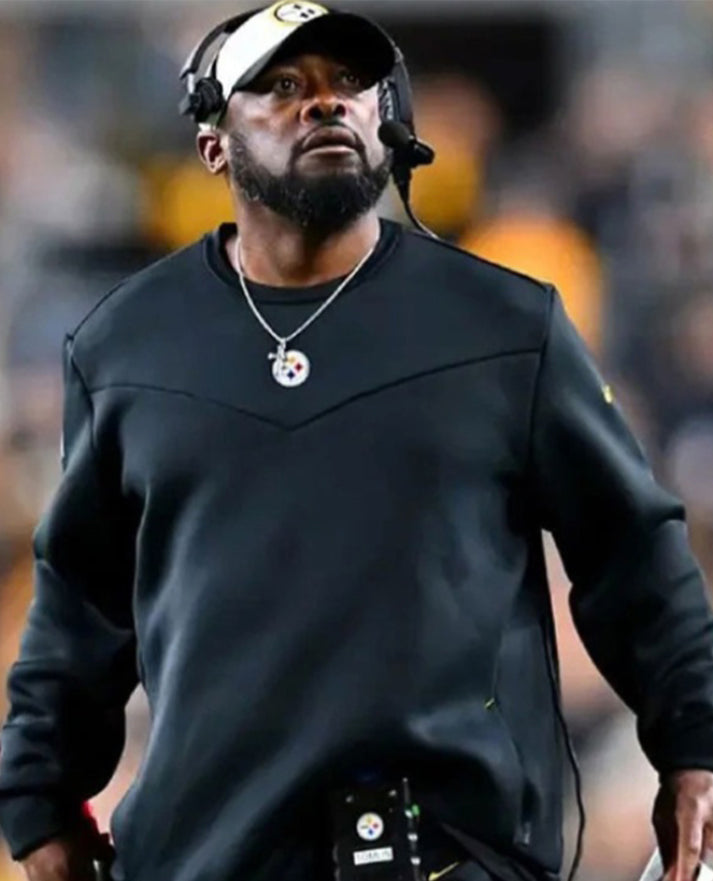Mike Tomlin Steelers Black Sweatshirt