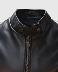 Lethal Weapon Mel Gibson Cafe Racer leather jacket