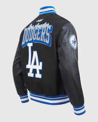 LA Dodgers Team Badge Classic Rib Varsity Jacket