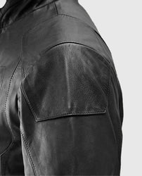 Men's Black Cafe Racer Jacket