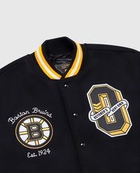 Boston Bruins OVO Black Varsity Jacket