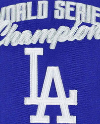 LA Dodgers Franchise Gray and Royal Blue Varsity Jacket