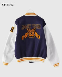 North Carolina A&T State University Aggie Pride Blue Varsity Jacket