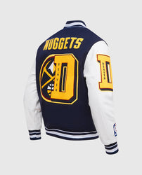 NBA Denver Nuggets Men's Rib Wool Varsity Jacket