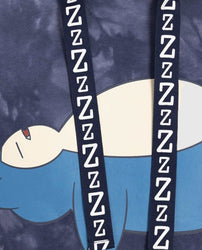 Snorlax Blue Mineral-Wash Pullover Hoodie