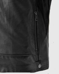 Men's Black Cafe Racer Jacket