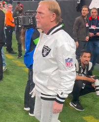Mark Davis Las Vegas Raiders White Jacket