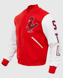 MLB ST. Louis Cardinals Men's Red Varsity Jacket