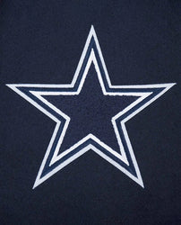 Dallas Cowboys Script Tail Classic Rib Varsity Jacket