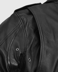 Bruno Mars Black Leather Biker Jacket