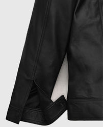 David Beckham Black Leather Jacket
