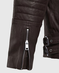 Shotgun Brown Moto Leather Jacket