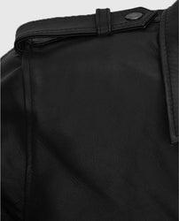 Vox Lux Natalie Portman Black Biker Leather Jacket