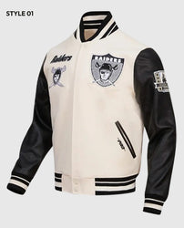 Las Vegas Raiders Retro Classic Rib Varsity Jacket