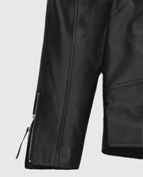 Ansel Elgort Black Leather Jacket