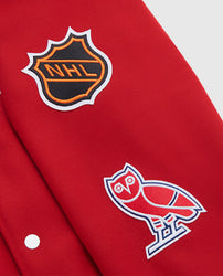 Montreal Canadiens OVO Red Varsity Jacket