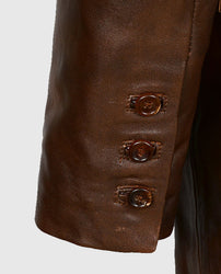 Men’s Brown Spanish Medieval Leather Blazer