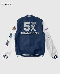 Dallas Cowboys Super Bowl 5x Champions Varsity Jacket