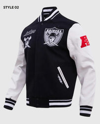 Las Vegas Raiders Retro Classic Rib Varsity Jacket