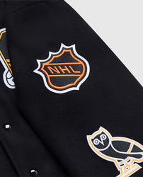 Boston Bruins OVO Black Varsity Jacket