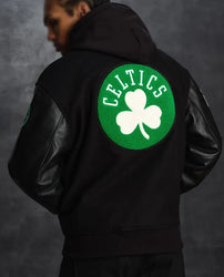 Boston Celtics OVO Black Varsity Jacket
