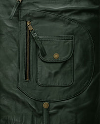 Chris Pine Black Leather Biker Jacket