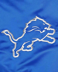 The Pick and Roll Detroit Lions Blue Full-Snap Satin Jacket