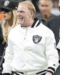Mark Davis Las Vegas Raiders White Jacket