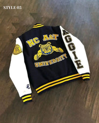 North Carolina A&T State University Aggie Pride Blue Varsity Jacket