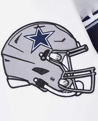 Dallas Cowboys Script Tail Classic Rib Varsity Jacket