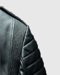 Charles Burnt Biker Leather Jacket