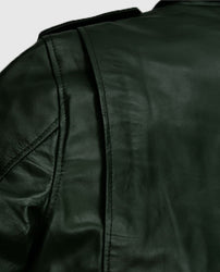Chris Pine Black Leather Biker Jacket