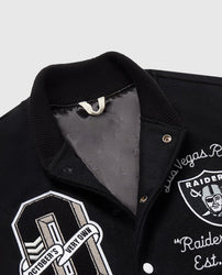 Las Vegas Raiders OVO Black Varsity Jacket