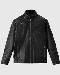 Men's Black Cafe Racer Jacket