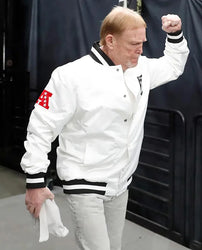 Mark Davis Las Vegas Raiders White Jacket