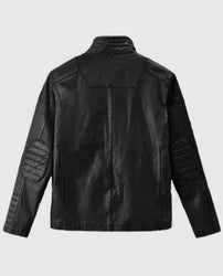 Men's Black Cafe Racer Jacket