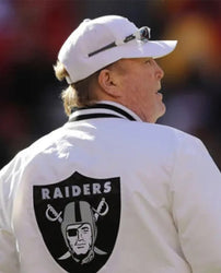 Mark Davis Las Vegas Raiders White Jacket