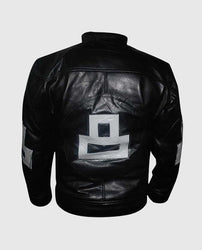 8 Ball Pool Billiard Cue 90's Retro Leather Jacket