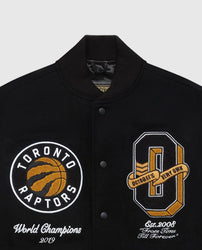 OVO Toronto Raptors Black Varsity Jacket